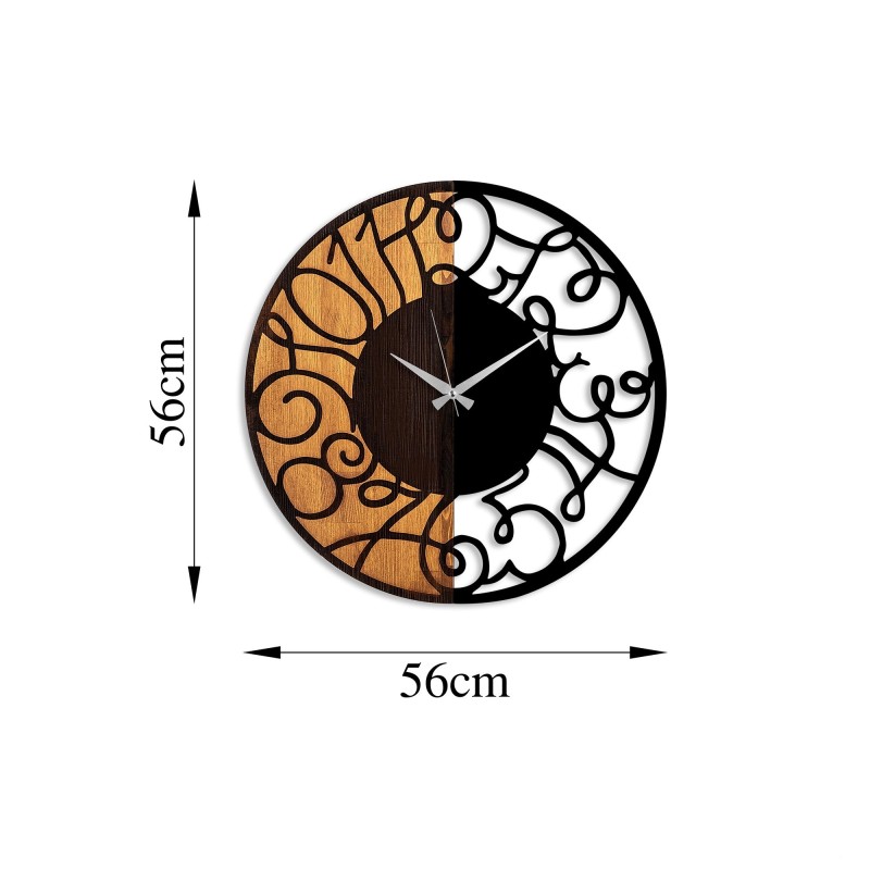 Reloj de pared de madera 55 cm